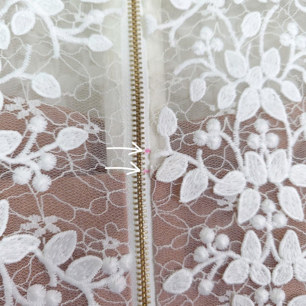 Bronx and Banco‎ Megan Midi Dress White Floral Embroidered Mesh Bridal Size XS - Picture 12 of 16